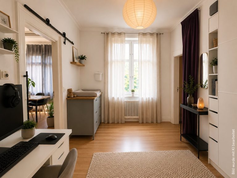 Schlafzimmer Wohnung 6 – KI-visualisiert