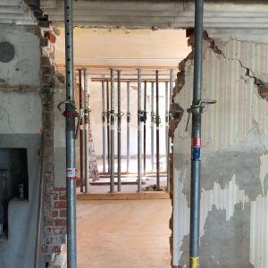 Blick in den Wohn-Essraum Vorher