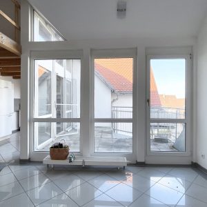 Beispiel Wohnzimmer mit Dachterasse